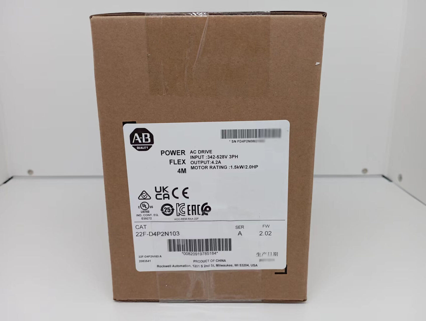 22F-D4P2N103 Allen-Bradley shipping pump - ALLEN-BRADLEY