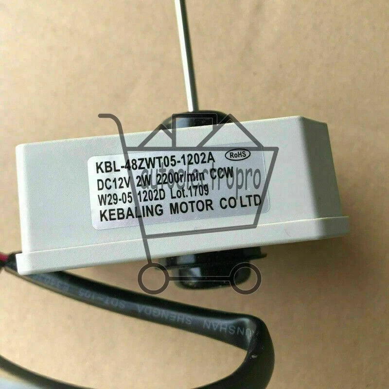1PC KBL-48ZWT05-1202A DC 12V 2200r/min Kit Refrigerator Fan Motor