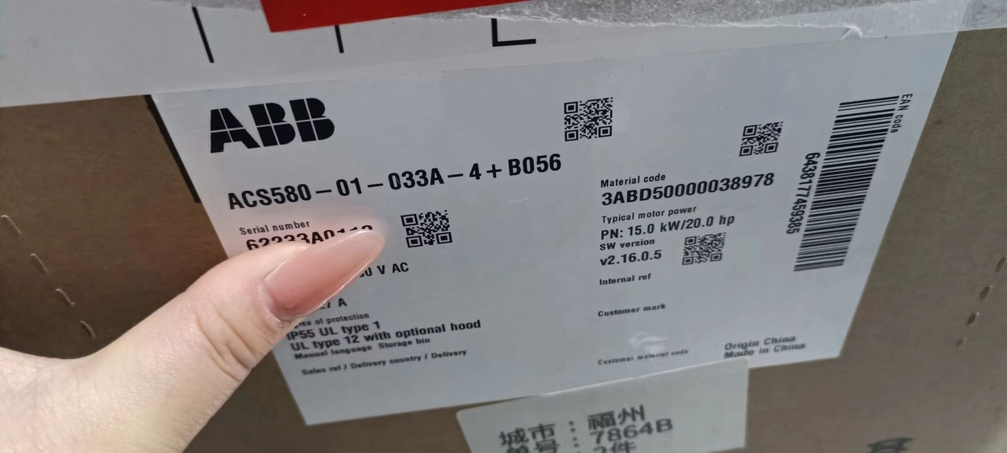 1PC ACS580-01-033A-4+B056 Inverter ACS58001033A4B056 ping - SIGMA AUTOMATION EQUIPMENT