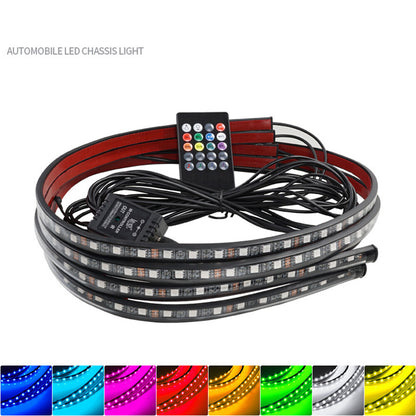 RGB Car Underglow Light Strip Underbody System Neon Light Kit