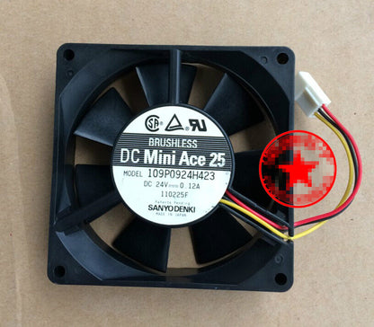 1pcs SANYO 109P0924H423 9CM 9025 24V 0.12A 3-wire inverter fan