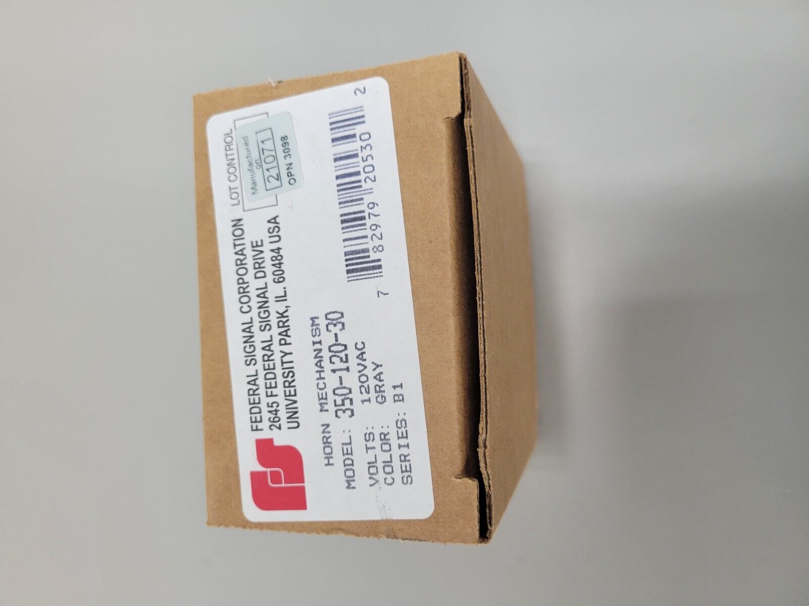 Federal Signal 350-120-30 Horn Surface Mount Electric 120vac Vibratone - FEDERAL SIGNAL