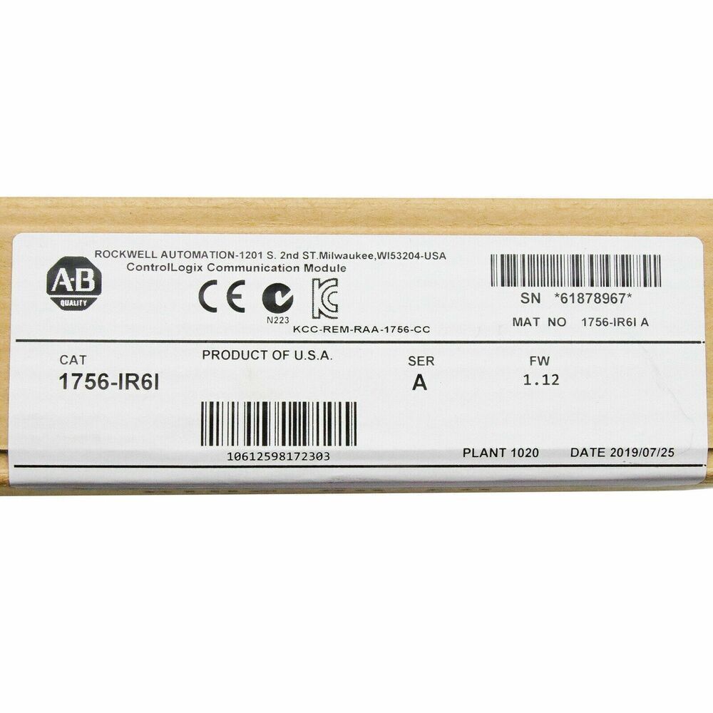 Allen-Bradley 1756-IR6I ControlLogix 6 Pt Isolated RTD Module - ALLEN-BRADLEY