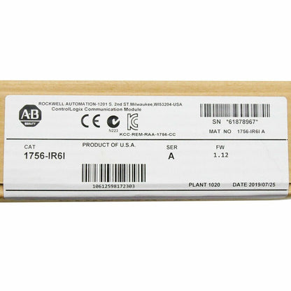 Allen-Bradley 1756-IR6I ControlLogix 6 Pt Isolated RTD Module - ALLEN-BRADLEY
