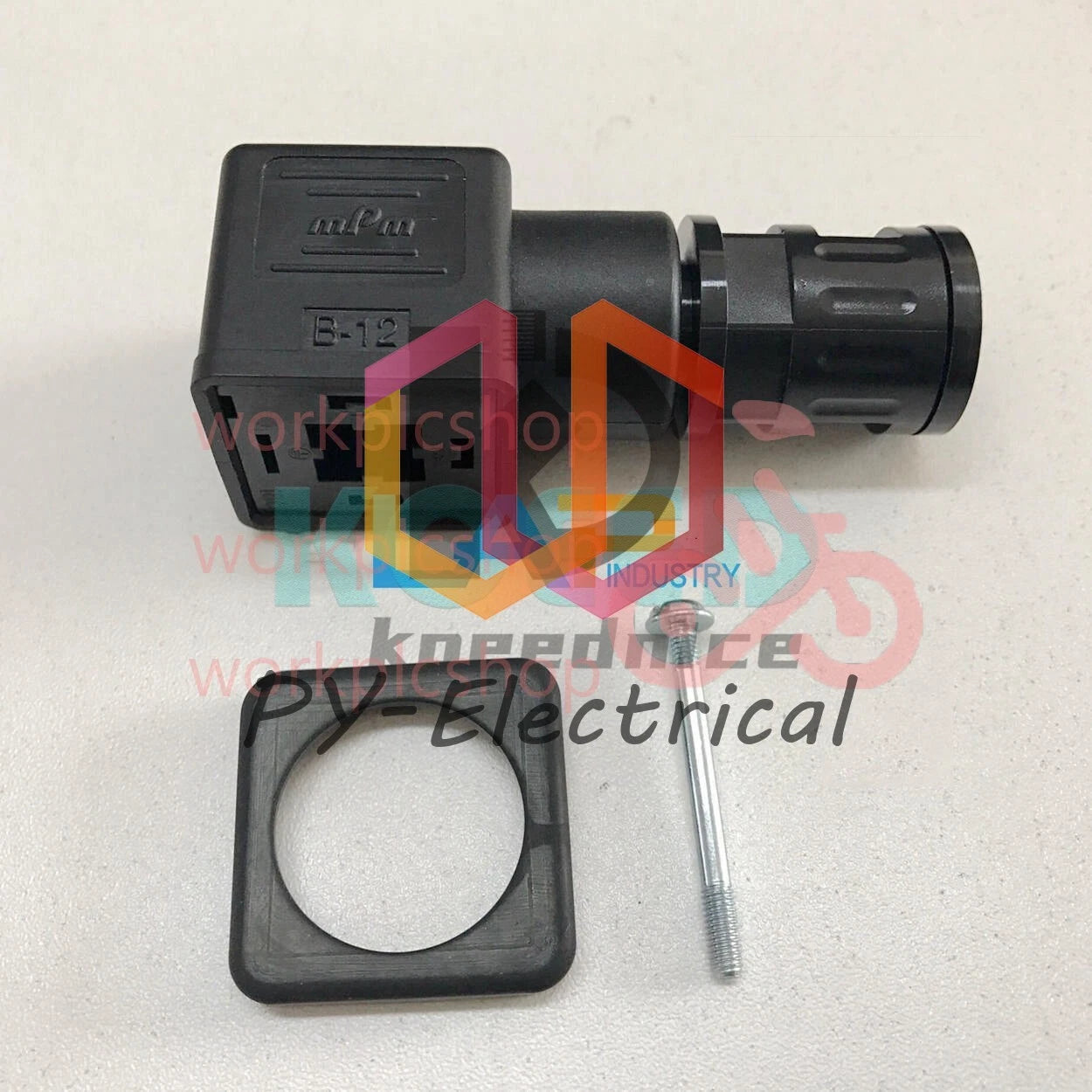 MPM B-12 DIN43650A junction box solenoid valve bellows plug C18309N22 21D