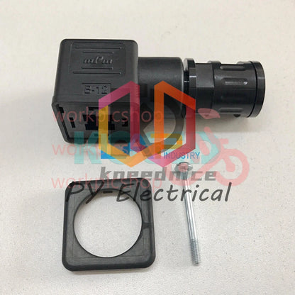 MPM B-12 DIN43650A junction box solenoid valve bellows plug C18309N22 21D