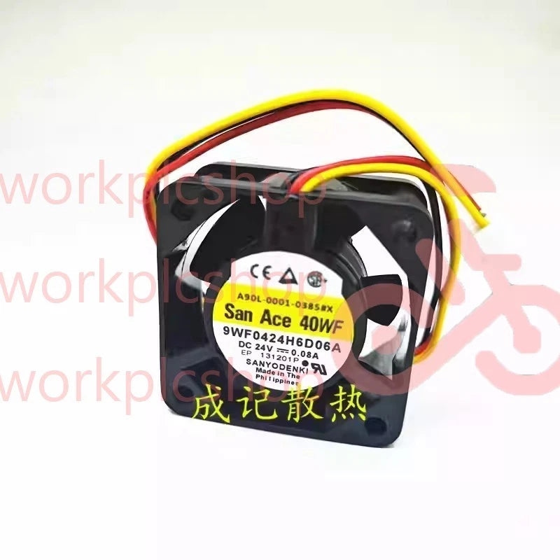 Sanyo 9WF0424H6D06A 24V DC 0.08A 3-wire cooling fan