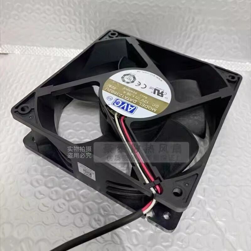 AVC DATA1238B2U 12038 DC12V 1.56A 3-Wire Dual Ball Cooling Fan - AVC