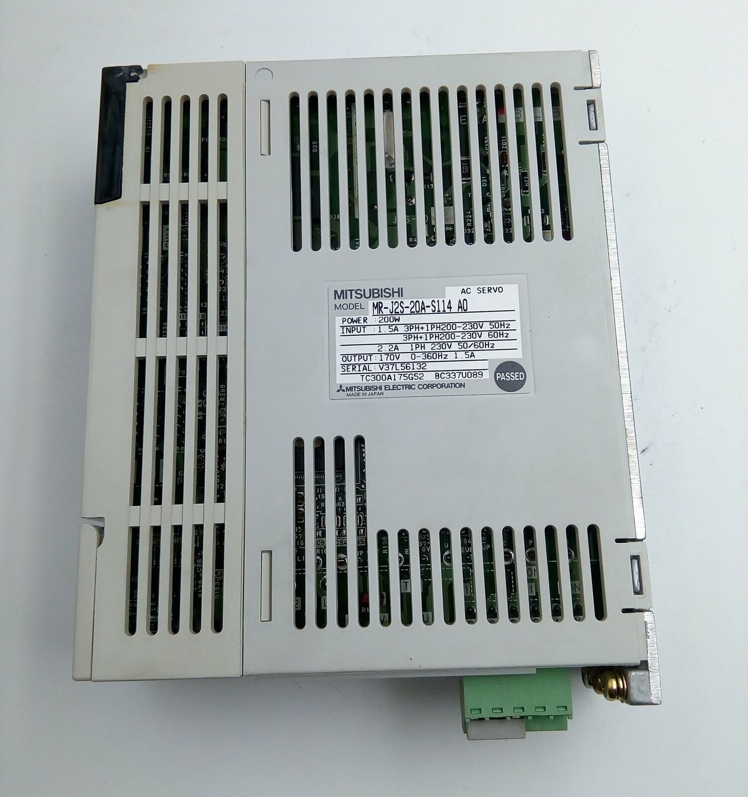 Used Mitsubishi MR-J2S-20A-S114 Servo Drive – Good Condition - MITSUBISHI