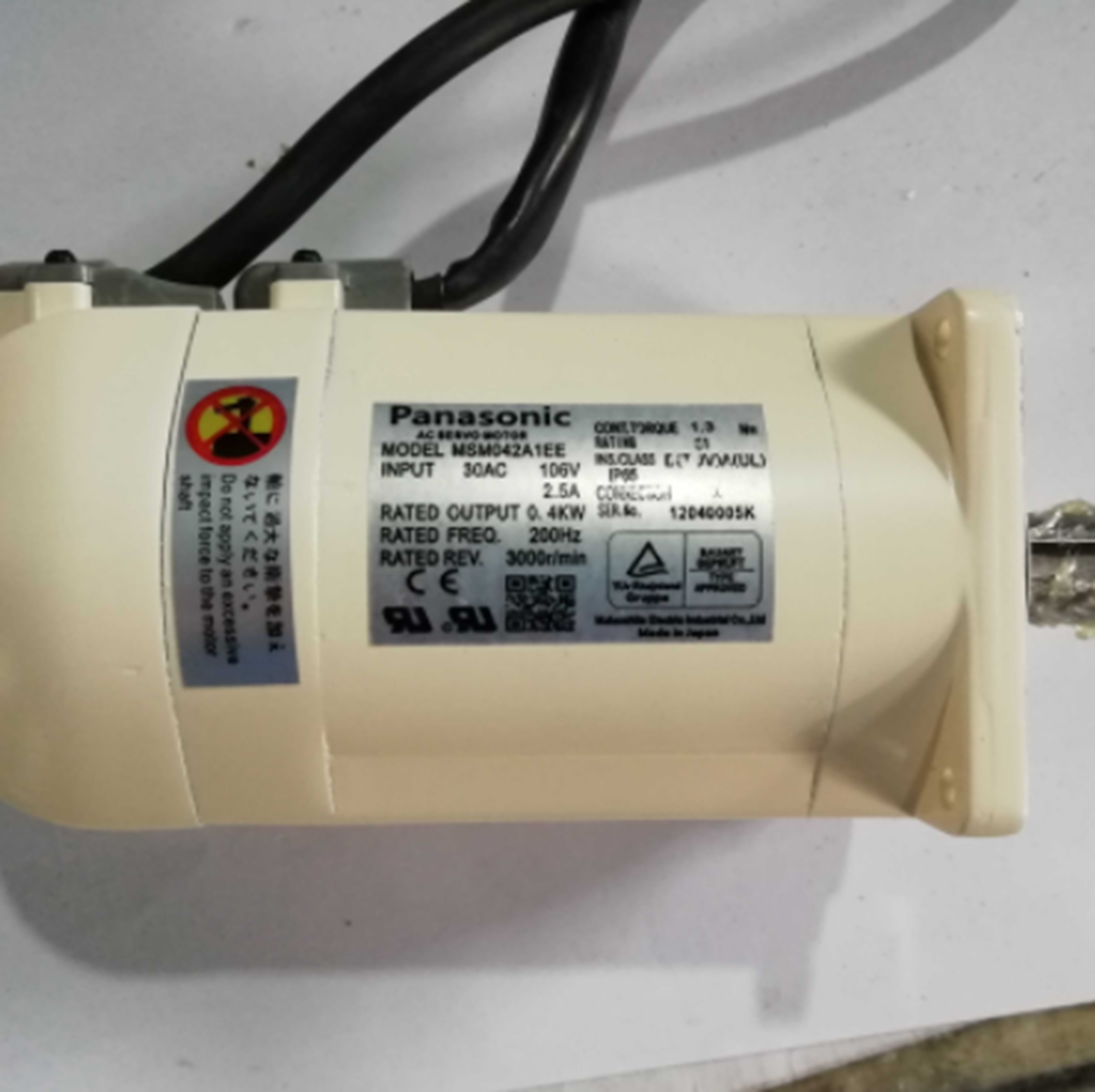 PANASONIC MSM042A1EE Servo Motor - PANASONIC