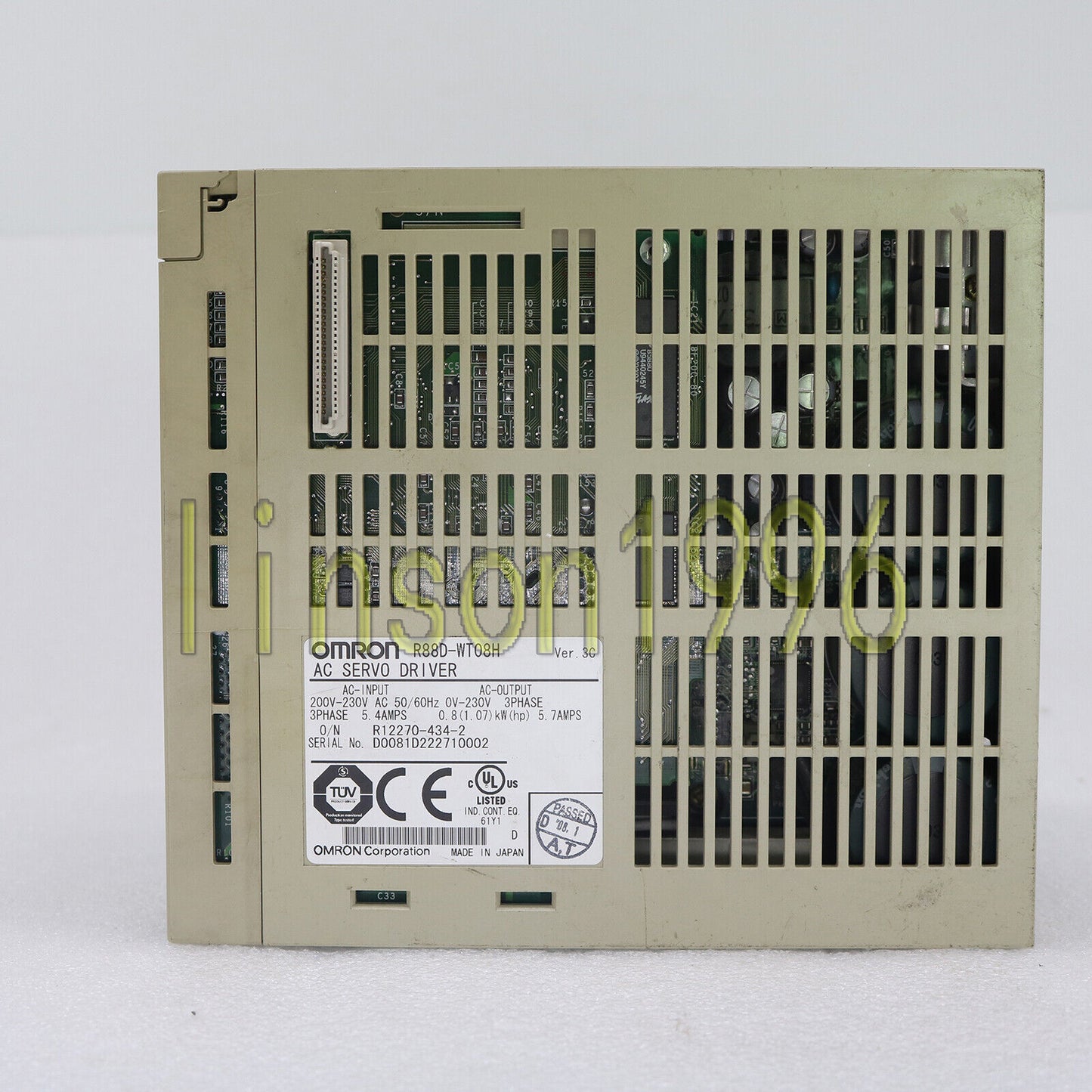 Omron AC Servo Driver R88D-WT08H - OMRON