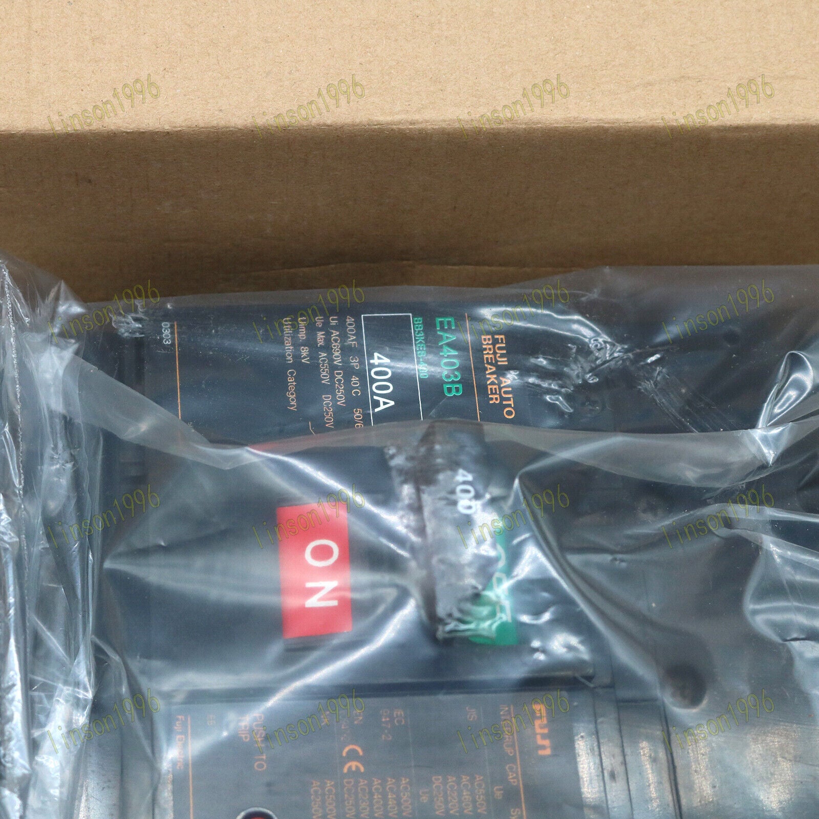 1PC FUJI EA403B 3P 400A Moulded Case Circuit Breaker - High-Performance Switchgear - FUJI