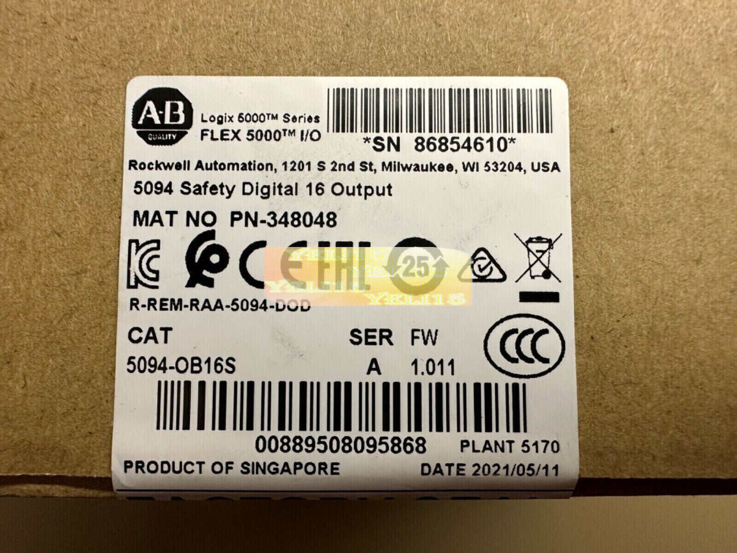 Factory Sealed Safety Digital Output Module, 5094-OB16S - FACTORY SEALED