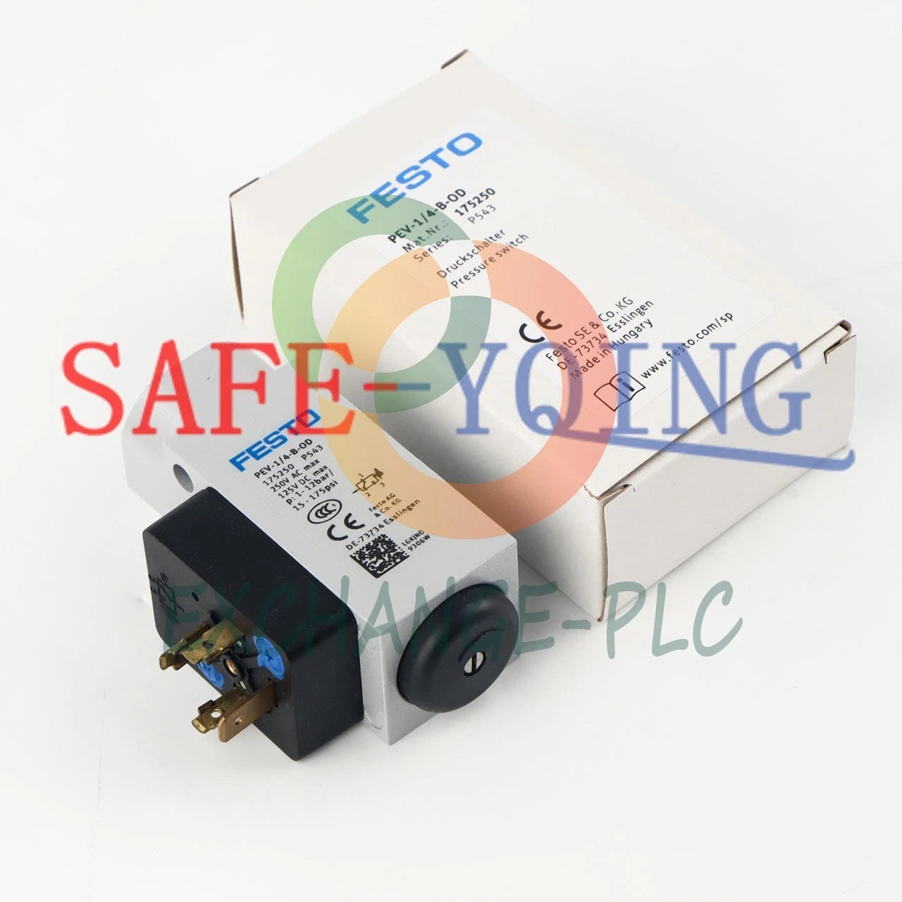 One Festo Pressure Switch PEV-1/4-B-OD 175250 #EX