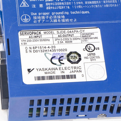 1PC  YASKAWA servo driver SJDE-04APA-OY ping