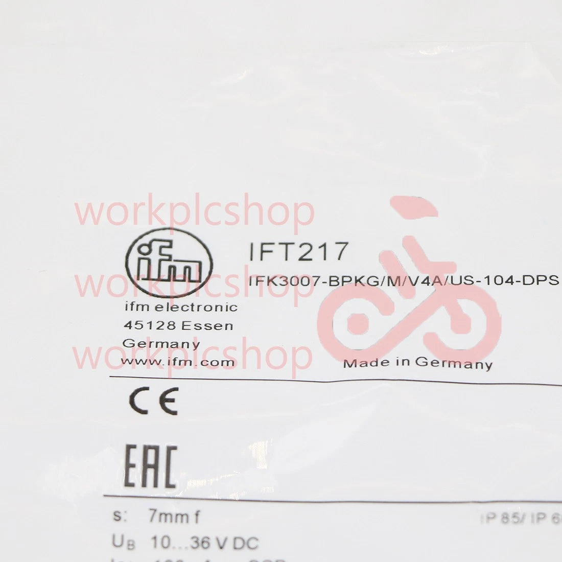 1Pcs IFM IFT217 Inductive Sensor Threaded Type 10...30 DC PNP