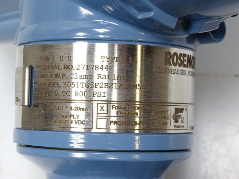ROSEMOUNT 3051TG3F2B21AS1M5GM PRESSURE TRANSMITTER - ROSEMOUNT