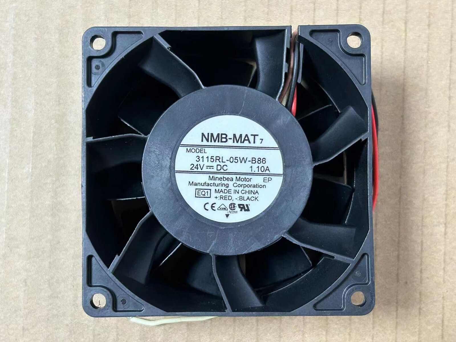 new NMB-MAT 3115RL-05W-B86 24V 1.10A 8CM 4-wire inverter cooling fan NMB-MAT