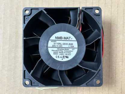 new NMB-MAT 3115RL-05W-B86 24V 1.10A 8CM 4-wire inverter cooling fan title optimized - NMB-MAT