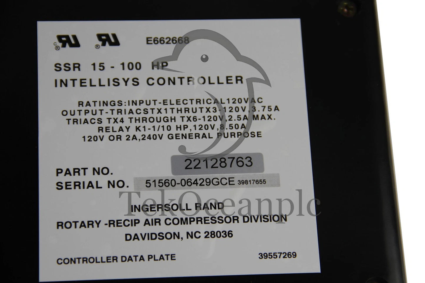 INGERSOLL RAND 22128763 Air Compressor Computer Controller Panel #te