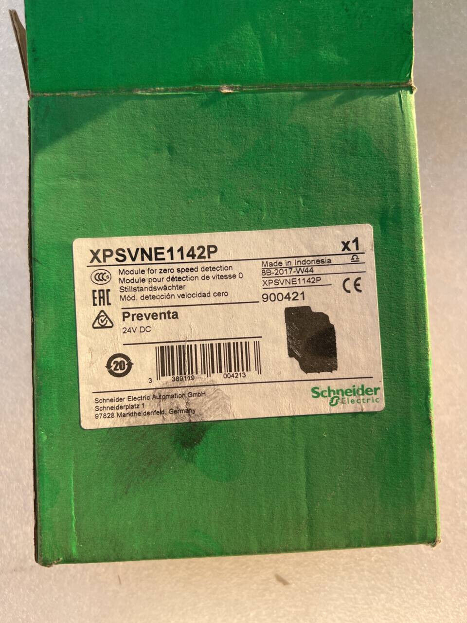 Schneider Electric Preventa XPSVNE1142P Module for Zero Speed Detection - SCHNEIDER ELECTRIC