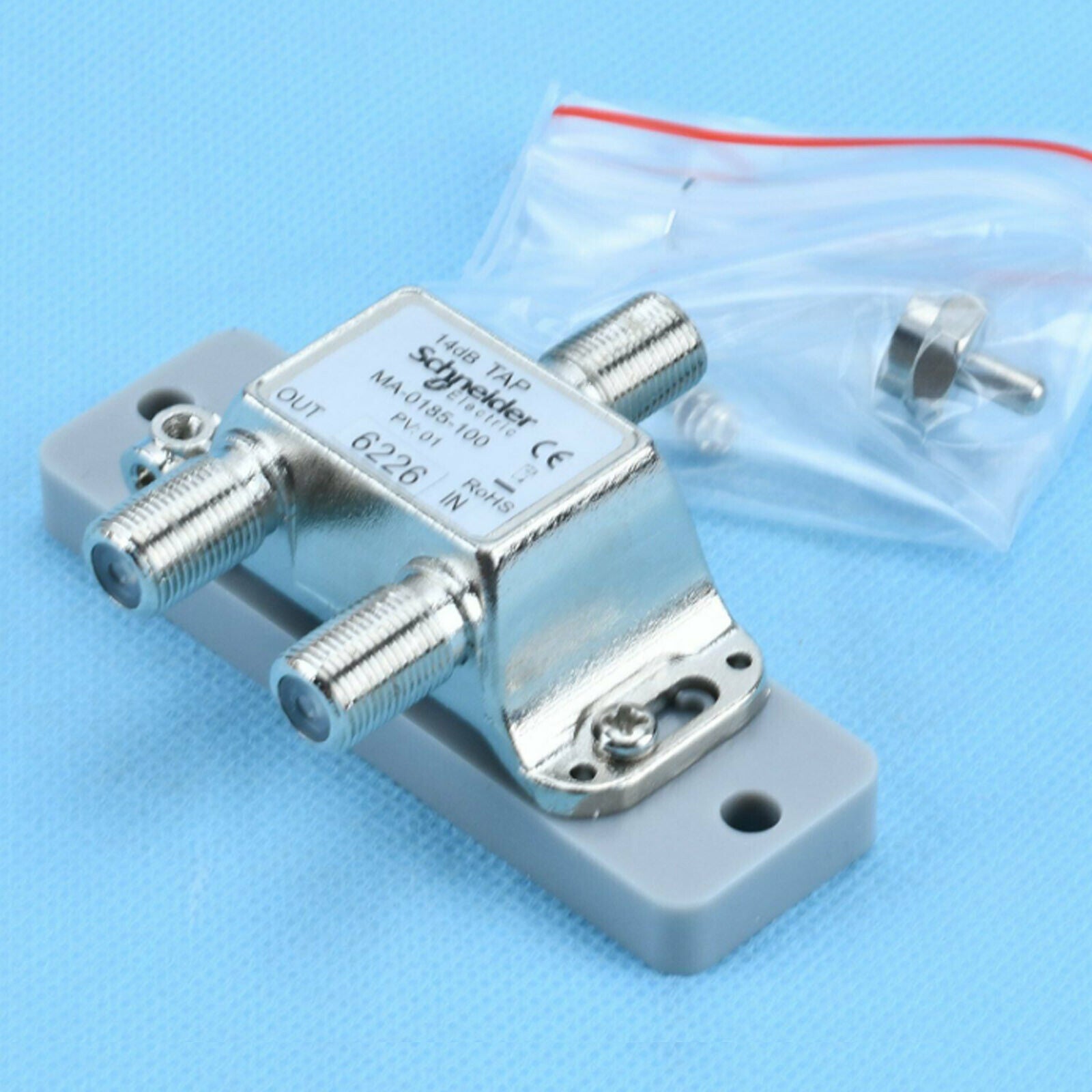 Schneider Modicon Coax Splitter MA-0185-100:Professional Coaxial Splitter with 100% Signal Transmission, 185° Splitting Angle - SCHNEIDER