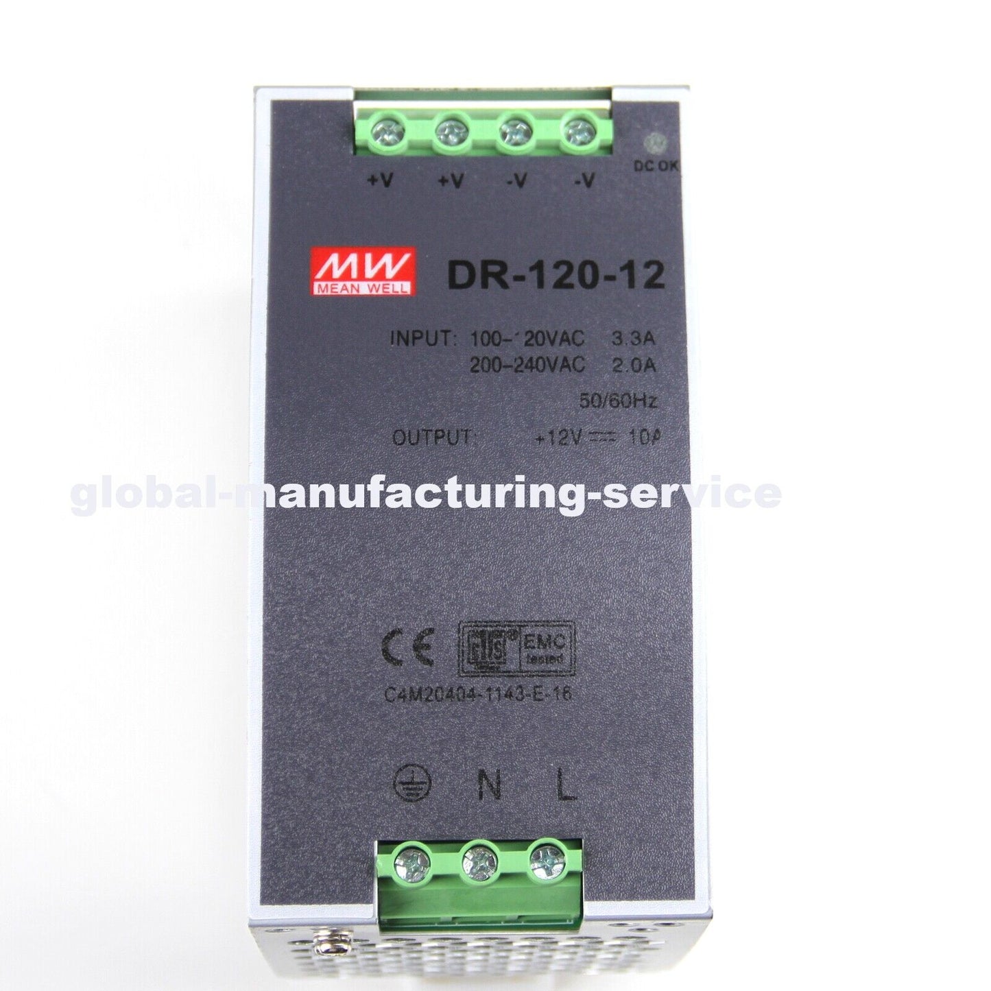 MEANWELL DR-120-12 AC/DC Power Supply 12V 10A 120W - MEANWELL