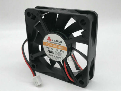new 1pcs Y.S.TECH FD246015HB 6CM DC24V 0.145A 2-wire inverter cooling fan