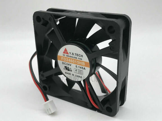 new 1pcs Y.S.TECH FD246015HB 6CM DC24V 0.145A 2-wire inverter cooling fan