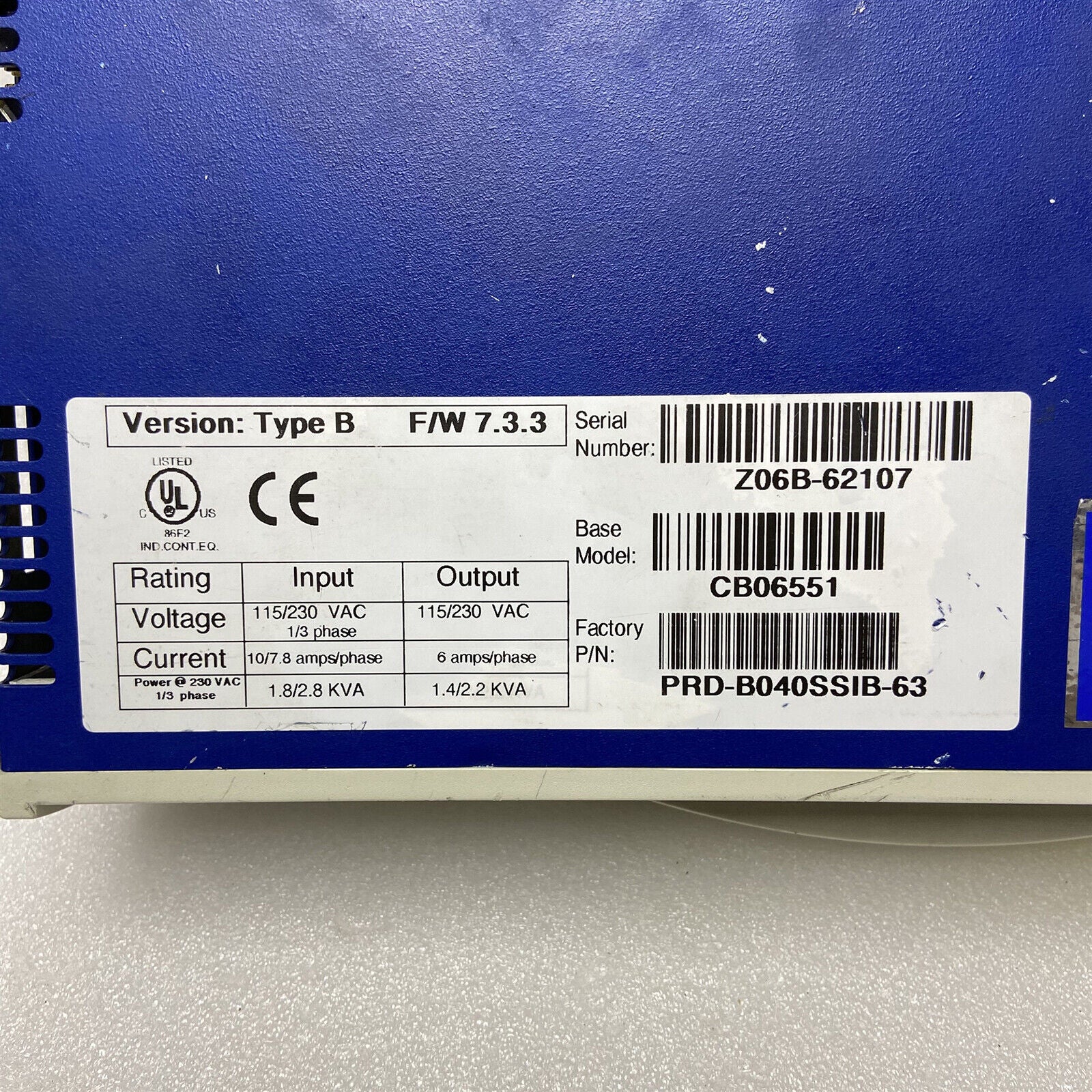 used 1PC For Kollmorgen Servostar CB06551 servo drive - KOLLMORGEN