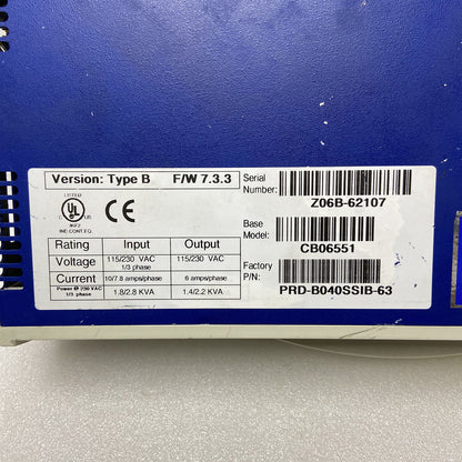 used 1PC For Kollmorgen Servostar CB06551 servo drive - KOLLMORGEN