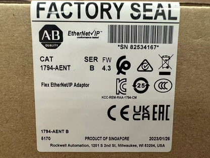 New Factory Sealed 1794-AENT SER B Flex EtherNet/IP Adaptor - KOEED