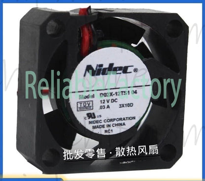 NIDEC D02X-12TS1 12V 0.03A 2510 2.5cm Cooling Fan