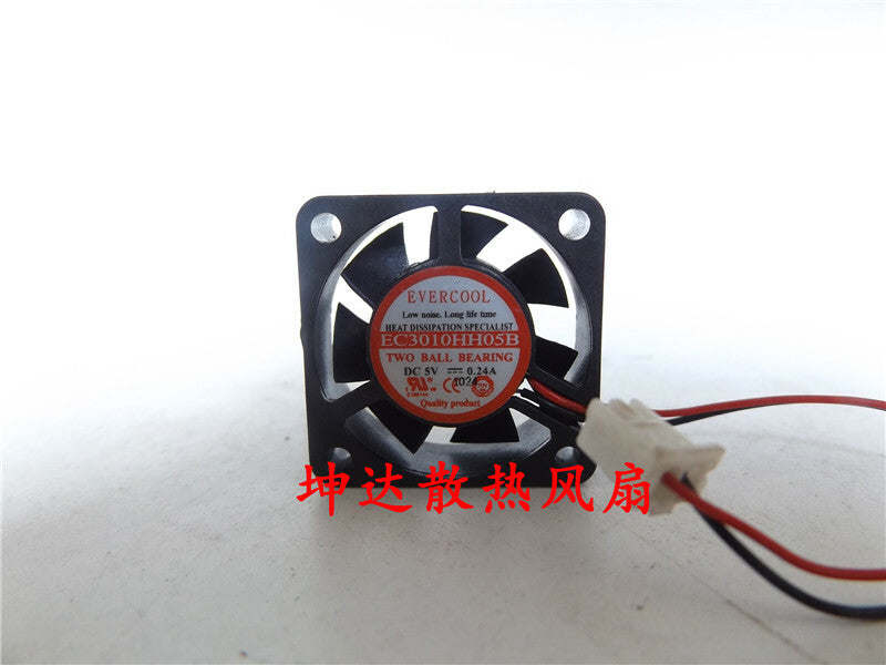 1pcs  EVERC00L EC3010HH05B 5V 0.24A 3010 dual ball notebook cooling fan