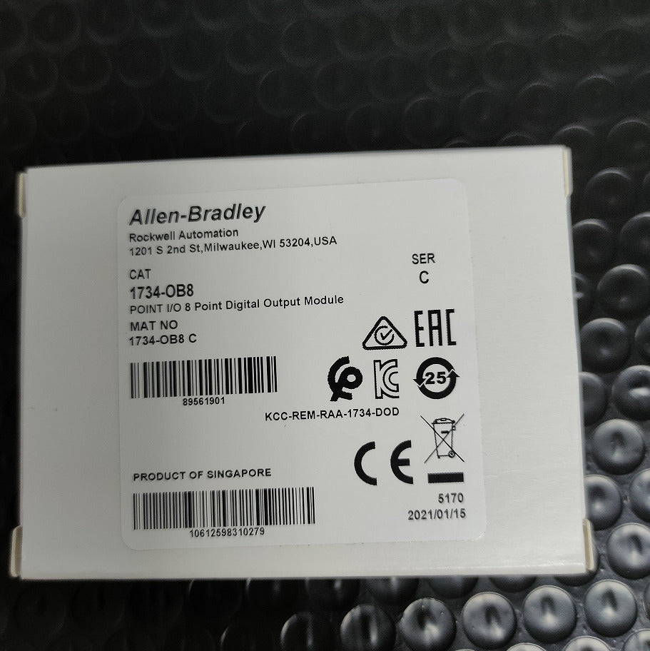AB 1734-OB8 Ser C Point 8-Point Digital Output Module Allen-Bradley 1734-OB8 - ALLEN-BRADLEY