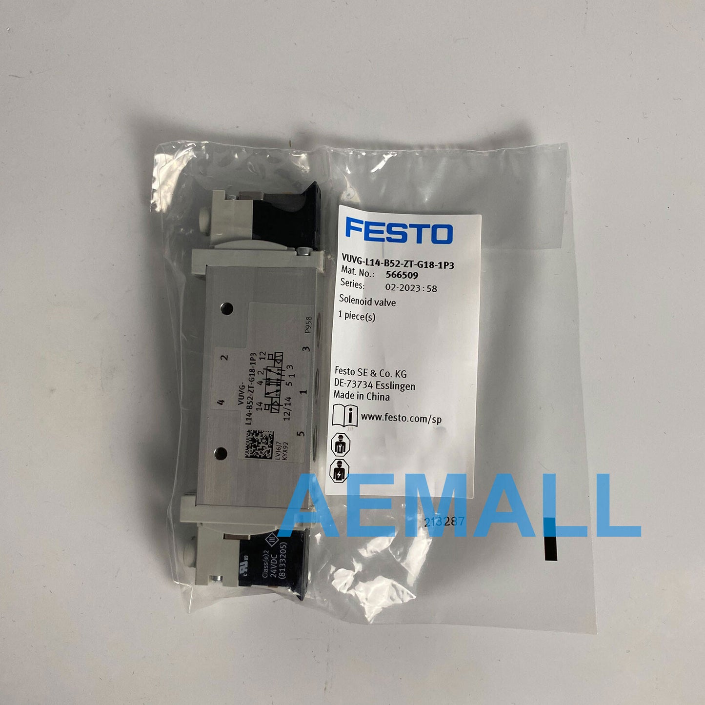 1pcs Festo VUVG-L14-B52-ZT-G18-1P3 566509 Solenoid Valve