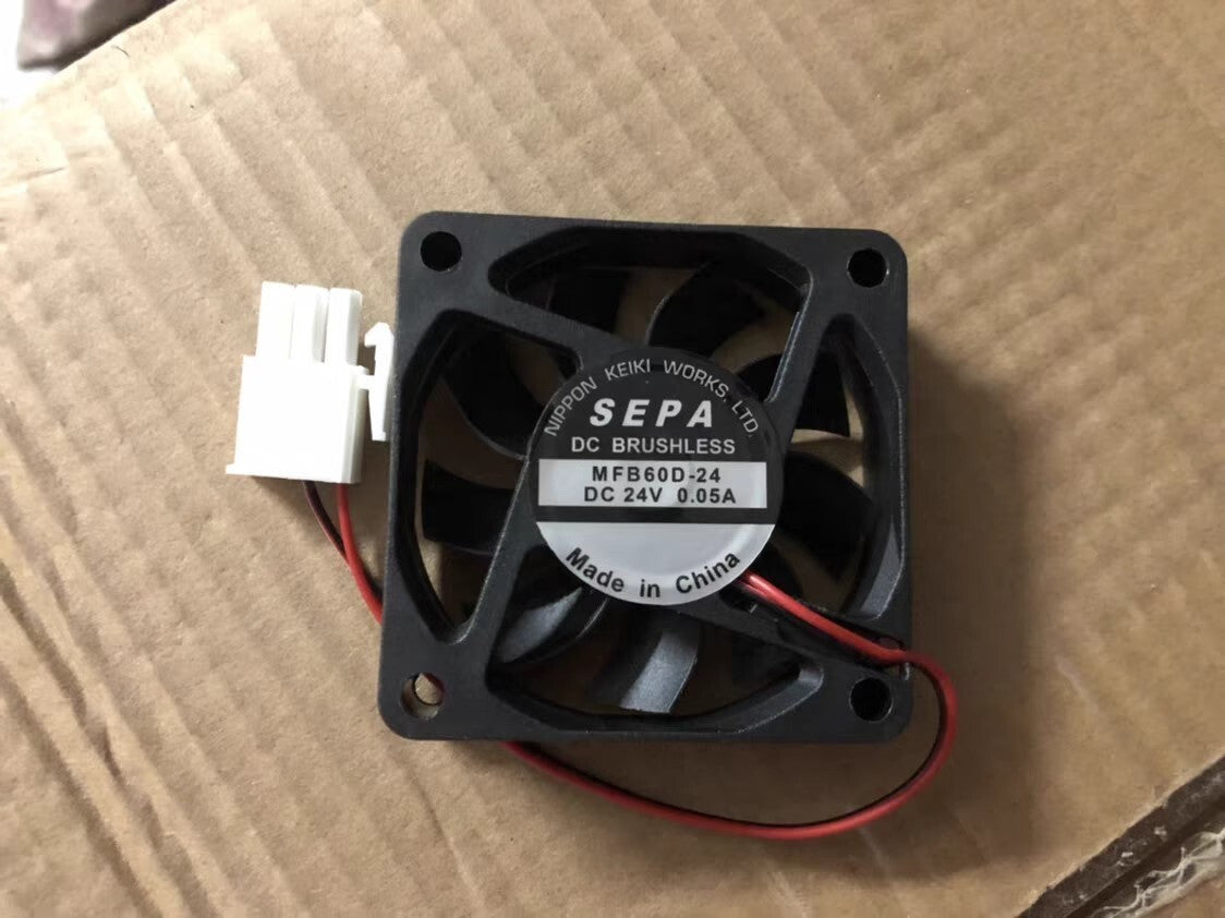 SEPA MFB60D-24 6015 DC24V 0.05A 6CM 2-Pin Cooling Fan