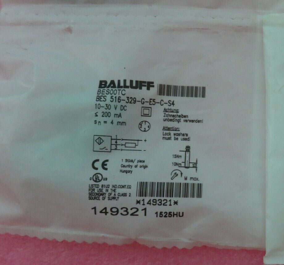 ONE BALLUFF proximity switch BES 516-329-G-E5-C-S4 - BALLUFF