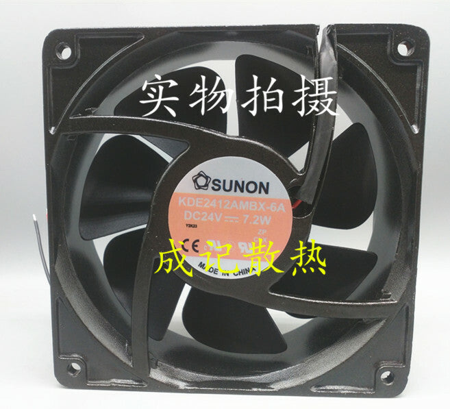 1pcs SUNON KDE2412AMBX-6A 12CM 24V 7.2W for Danfoss inverter fan