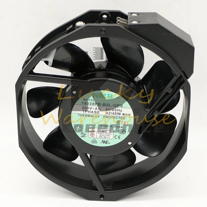 NMB 15038PB-B0L-GPS 200V 42/40W High Temperature Equipment Fan#QW