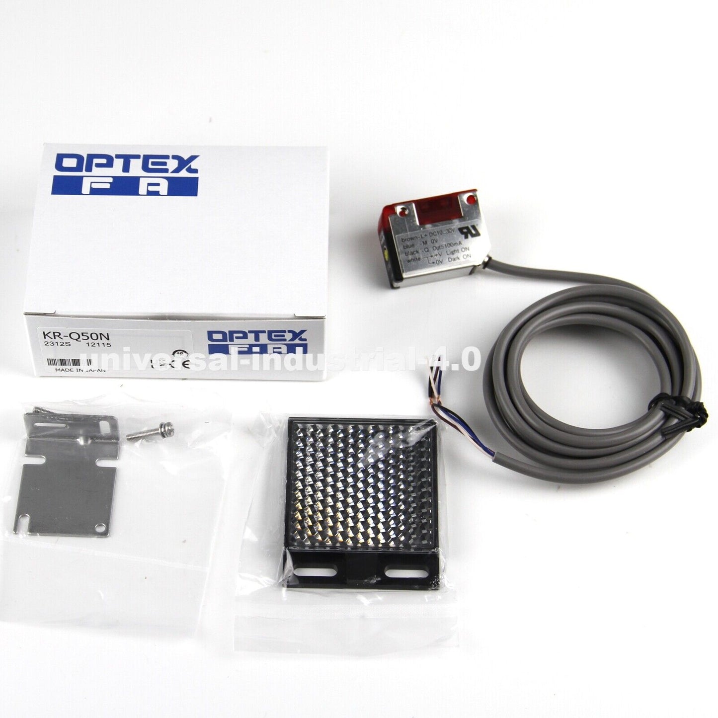 Optex Photoelectric Switch KR-Q50N DC 10-30V - OPTEX