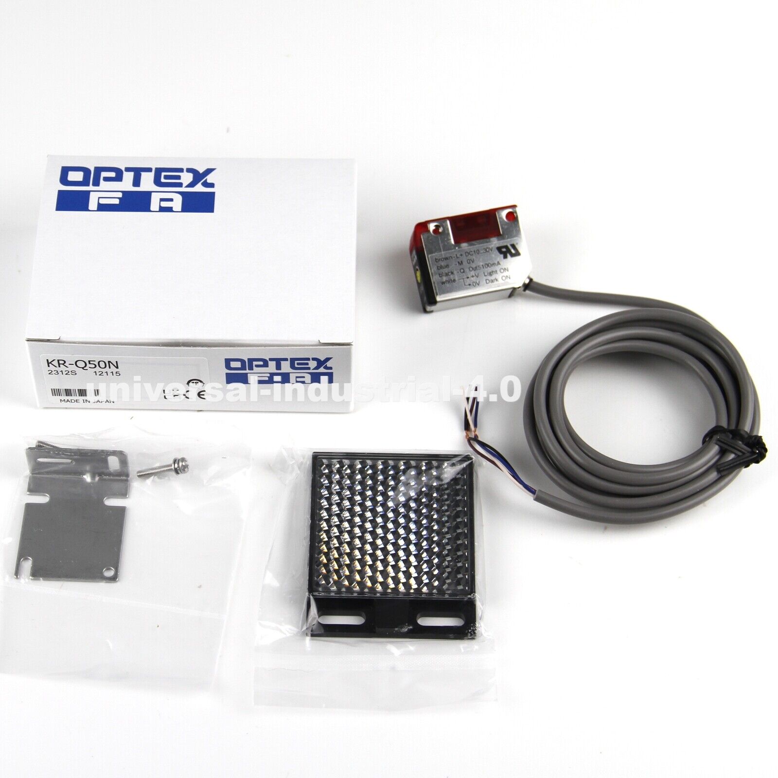 Optex Photoelectric Switch KR-Q50N DC 10-30V - OPTEX