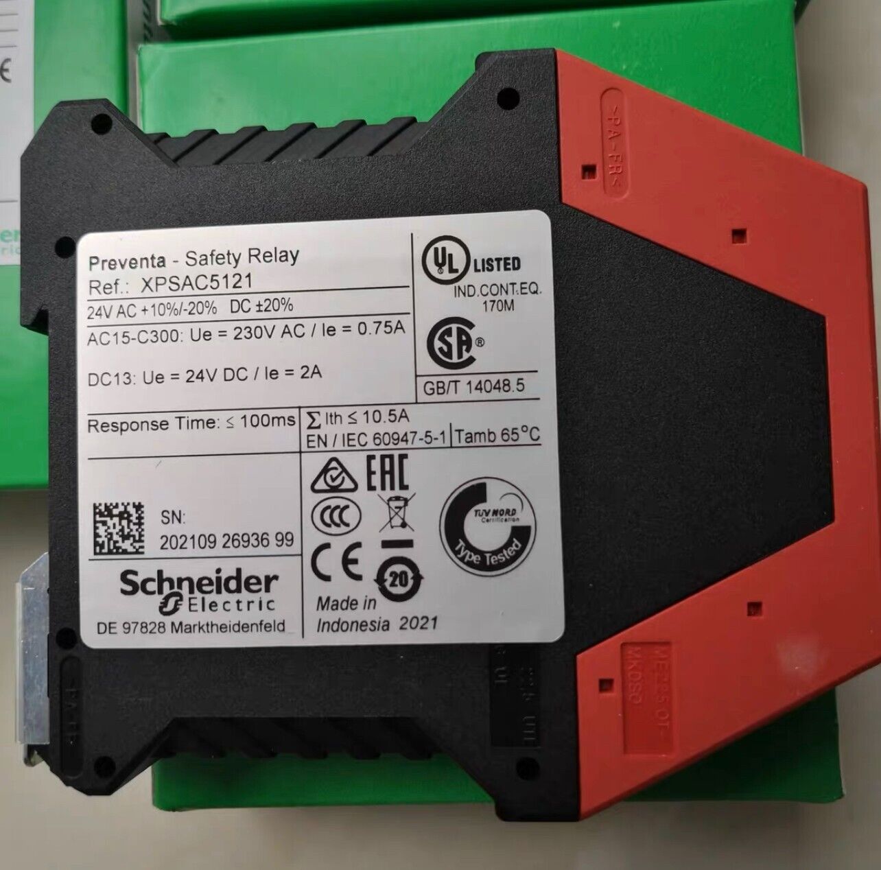 Schneider XPSAC5121 Safety Relay Rapid Delivery - SCHNEIDER