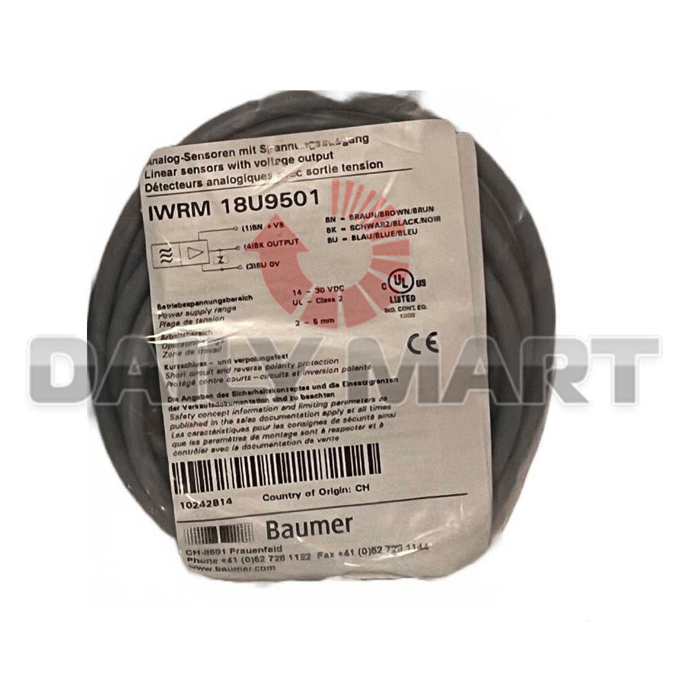 BAUMER IWRM 18U9501 IWRM18U9501 Analog Sensor