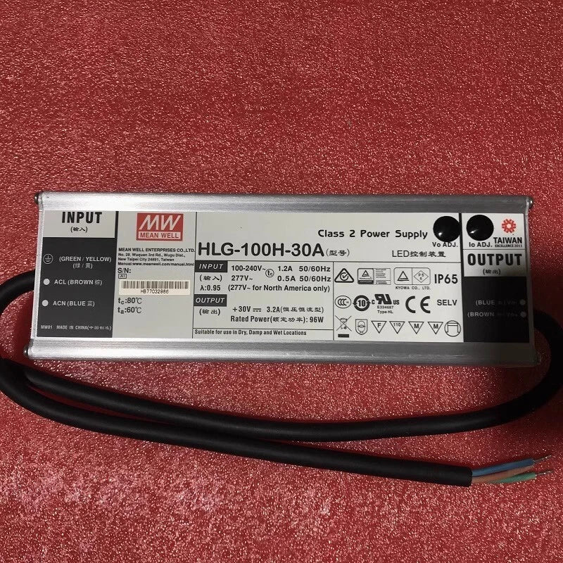 Meanwell HLG-100H-30A 30V 3.2A Waterproof Constant Current LED Power Supply