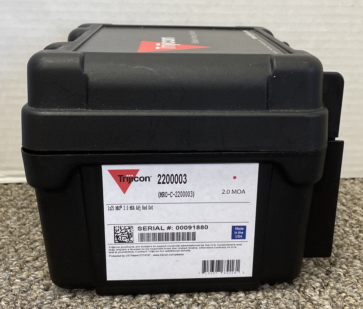 Trijicon 1x25mm Riflescope w/MRO 2.0 MOA Red Dot High Mount MRO-C-2200004