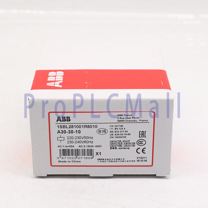 new ABB A30-30-10 AC220V AC Contactor IN BOX 1Pcs.