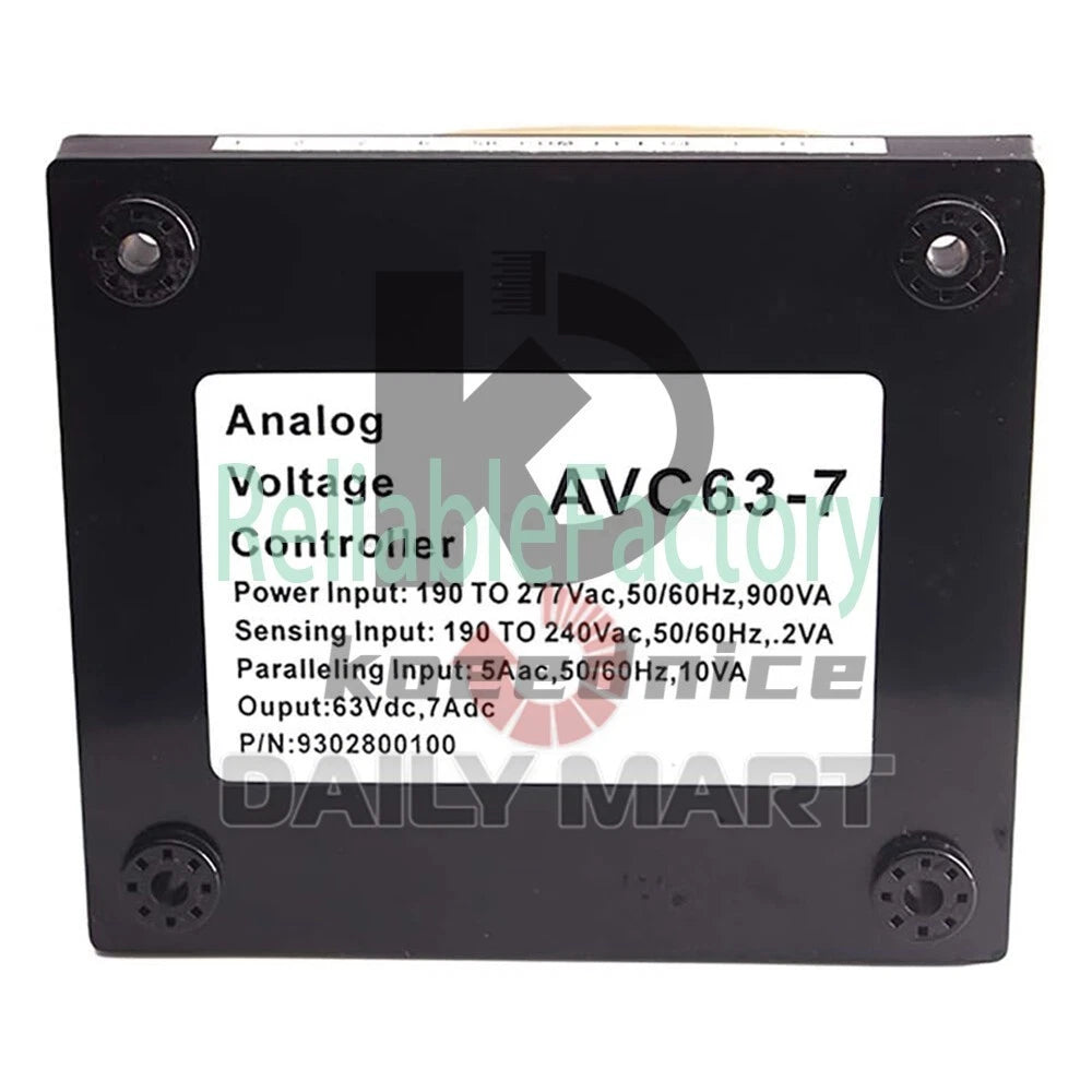 BASLER AVR AVC 63-7 Automatic Voltage Regulator Power Supply AVC63-7