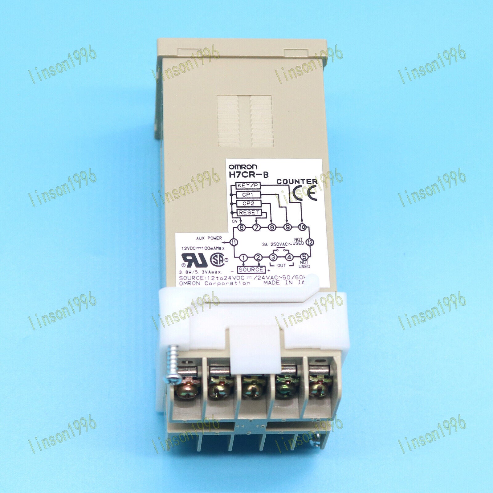 New One Omron H7CR-B Timer 100/240VAC Ship - OMRON