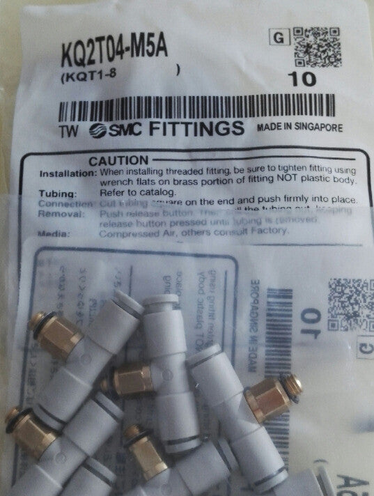 1Bag/10pcs SMC KQ2T04-M5A Fittings Free Shipping #SM